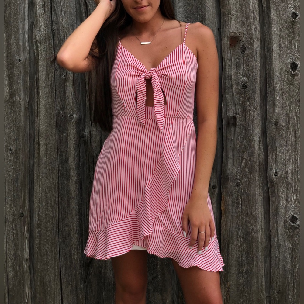 Red Stripe Dress